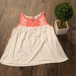 Coral and White crown and Ivy tank